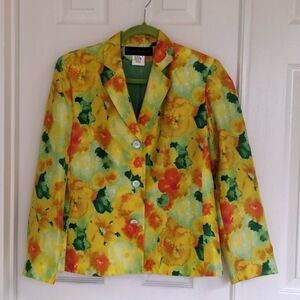 Harvey Benard Silk blazer, Size 6 EUC
